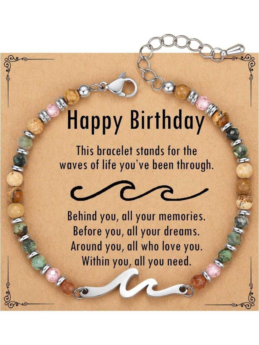 Unique Friendship Wave Bracelet - Thoughtful Birthday & Christmas Gifts for